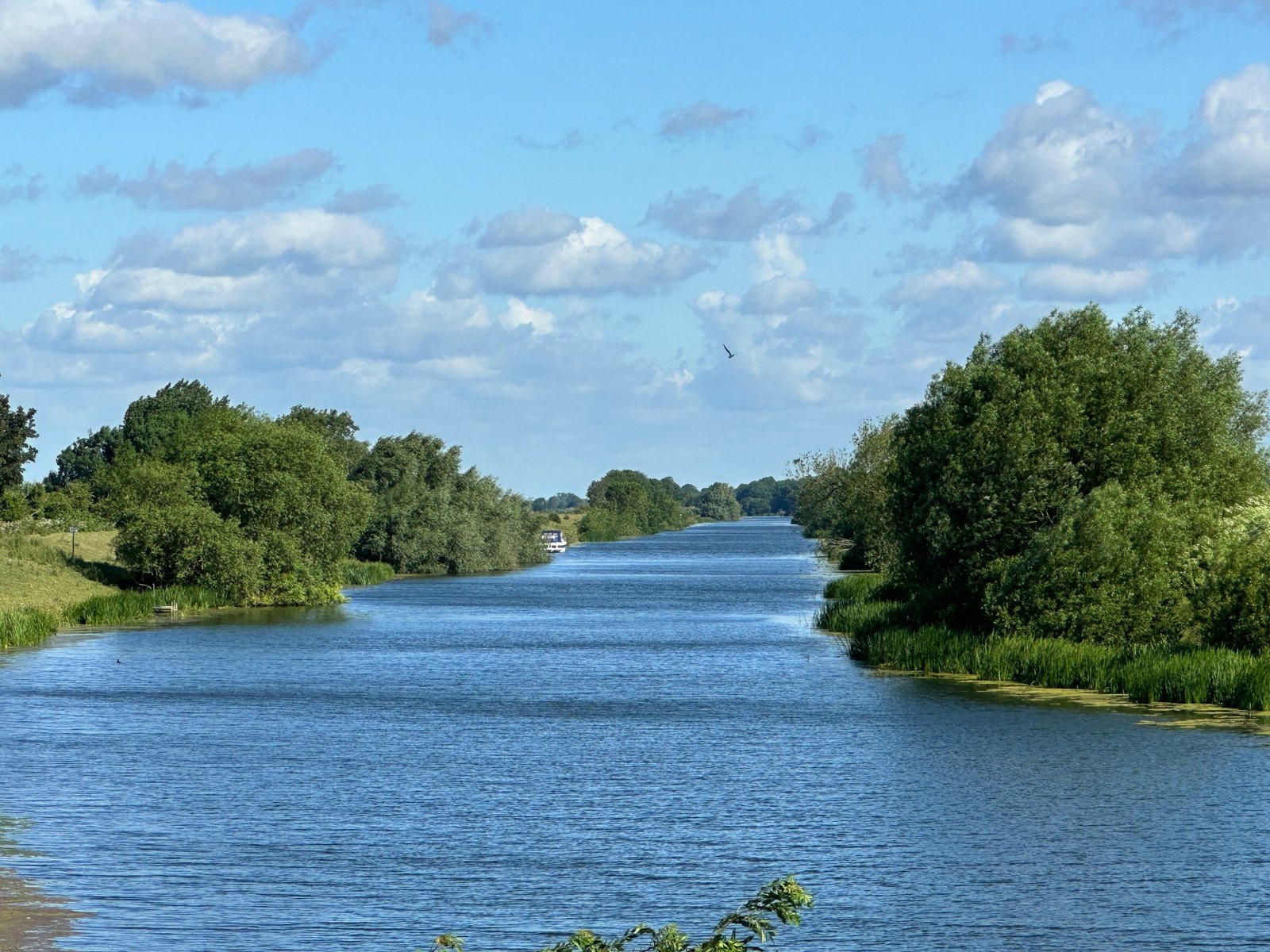River Witham countryside view near White House Farm